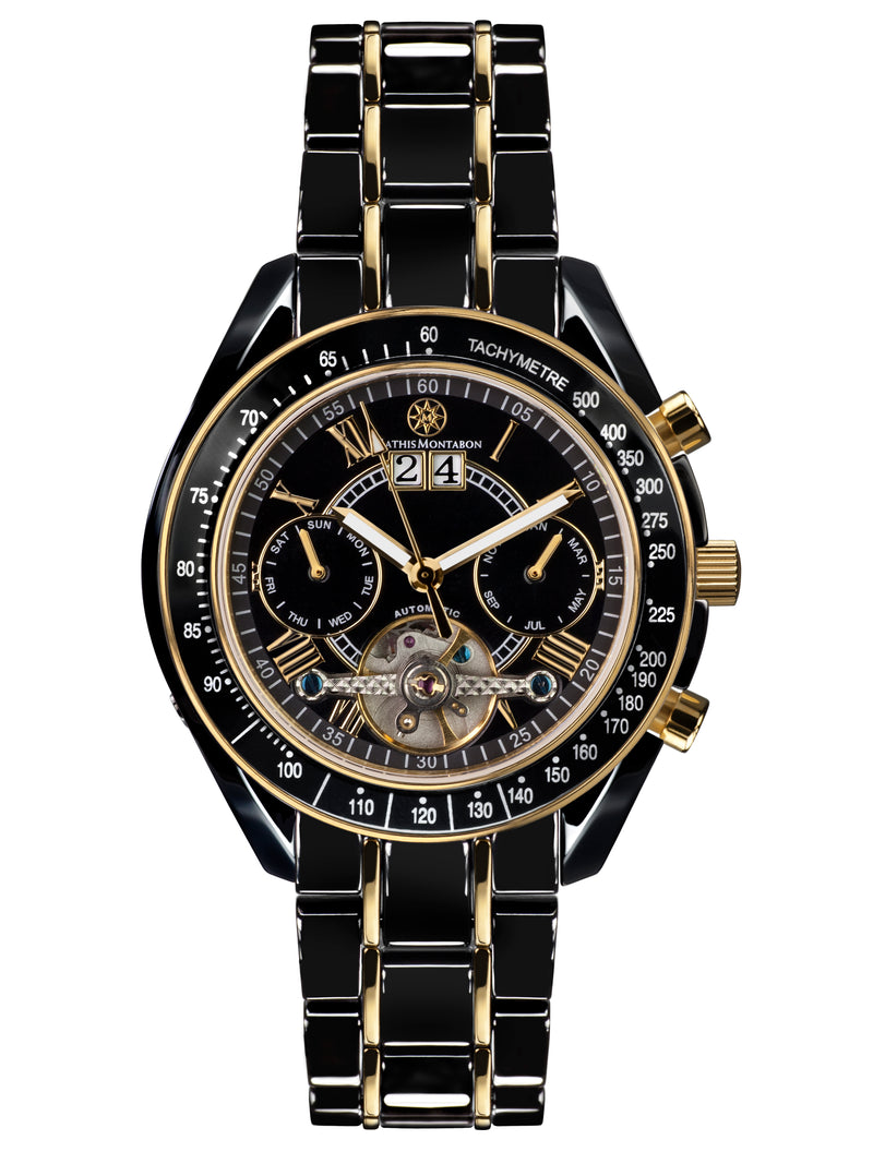 bracelet Uhren — Keramikband Rêve en céramique — Band — schwarz gold