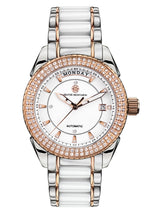 bracelet Uhren — Edelstahl-Keramikband La Magnifique — Band — weiss roségold silber