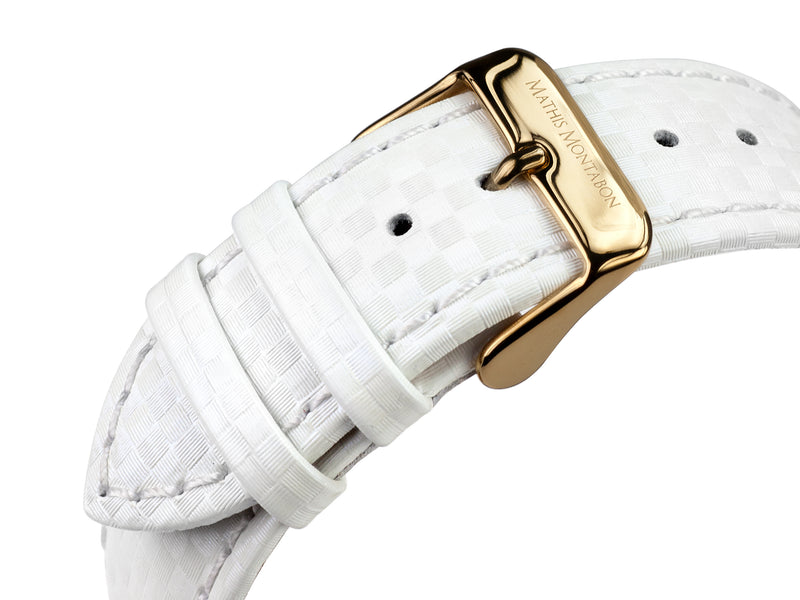 bracelet Uhren — Lederband Onirique — Band — weiss gold