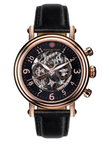 bracelet Uhren — Lederband Executive — Band — schwarz roségold