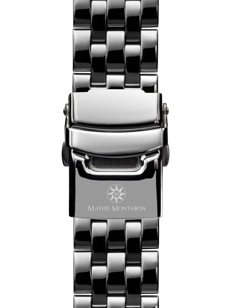 bracelet Uhren — Stahlband Double Balancier — Band — silber