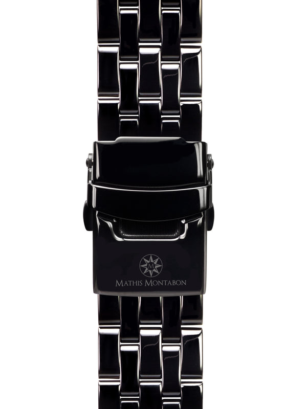bracelet Uhren — Stahlband Double Balancier — Band — schwarz