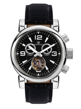 bracelet Uhren — Lederband La Grande — Band — schwarz silber