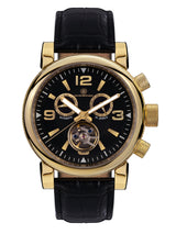 bracelet Uhren — Lederband La Grande — Band — schwarz gold