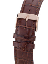 bracelet Uhren — Lederband Le Chronographe — Band — braun roségold