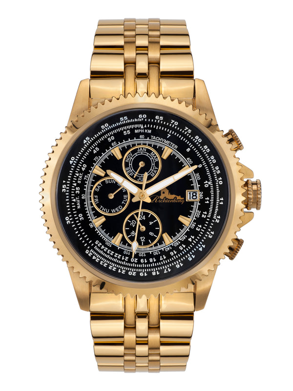 bracelet Uhren — Stahlband Panama — Band — gold