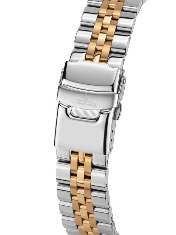 bracelet Uhren — Stahlband Panama — Band — bicolor gold silber