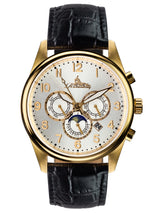 bracelet Uhren — Lederband Athen — Band — schwarz gold