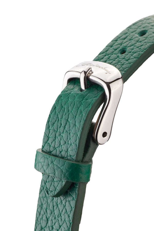 bracelet Uhren — Lederband Vivana — Band — grün silber