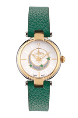 bracelet Uhren — Lederband Vivana — Band — grün silber