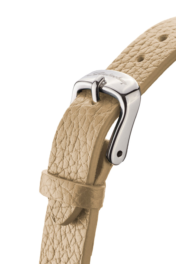 bracelet Uhren — Lederband Vivana — Band — beige silber