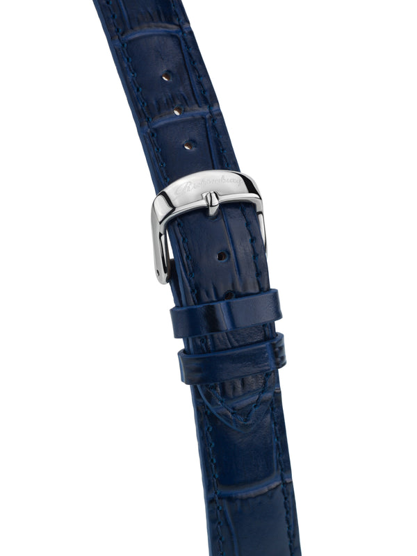 bracelet Uhren — Lederband Gesa — Band — blau silber