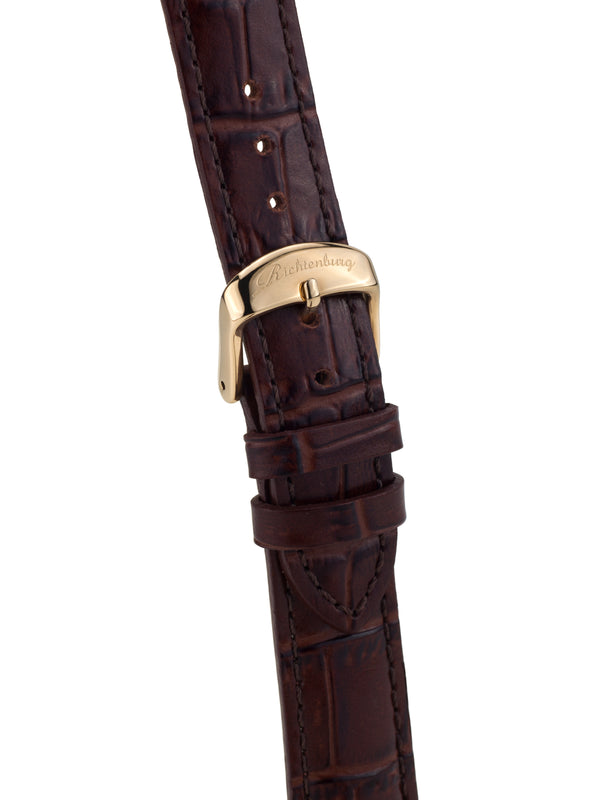 bracelet Uhren — Lederband Gesa — Band — braun gold