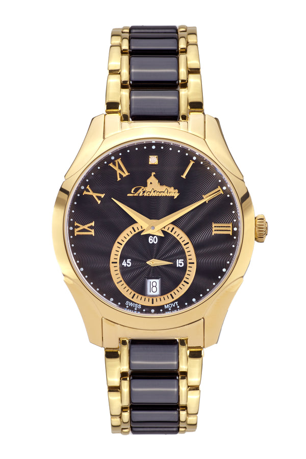 bracelet Uhren — Edelstahl-Keramikband Belana — Band — schwarz gold